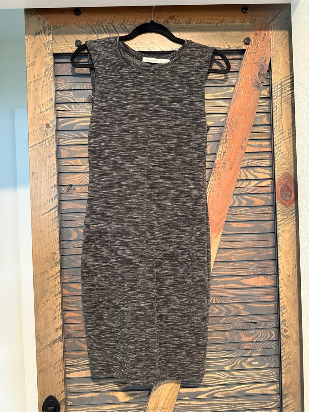 bishop + young Heathered Charcoal Sleeveless Mini Dress